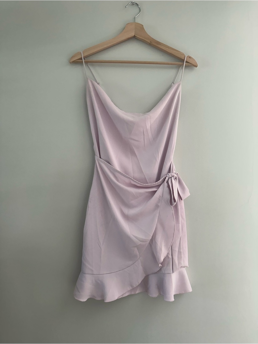 Lucy in the Sky: pale purple/pink Slip Dress with Side Tie